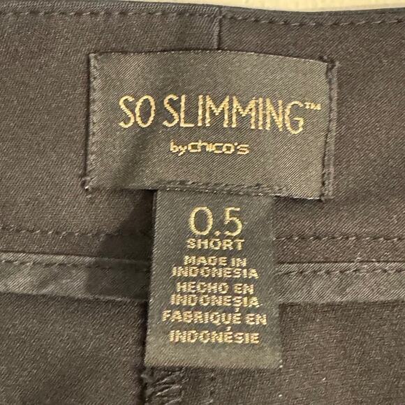 Chico's So Slimming black pants with back seaming detail - Sz 0.5 short US 6P - Picture 9 of 11